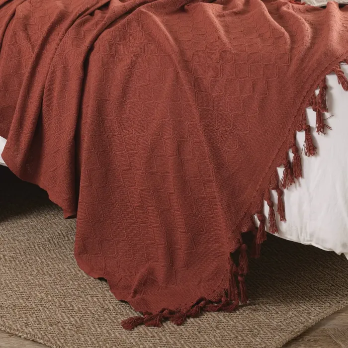 Noble 200x230cm Koltuk Örtüsü / Kiremit - 5