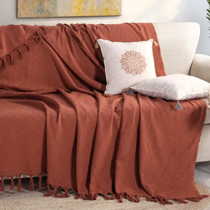 Noble 200x230cm Koltuk Örtüsü / Kiremit - 2