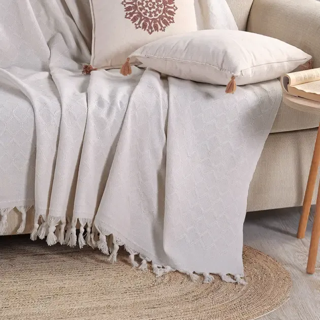 Noble 200x230cm Koltuk Örtüsü / Ekru - 5