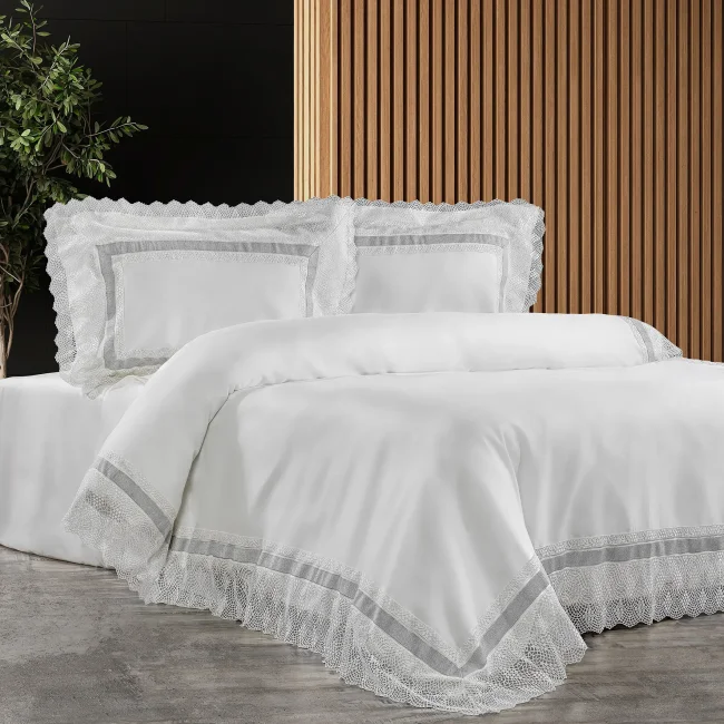 Ophelia 6 Parça Dantelli Nevresim Takımı - 1