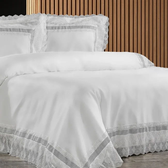 Ophelia 6 Parça Dantelli Nevresim Takımı - Zebra Casa (1)