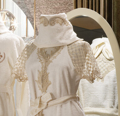 Ornella Kadın Balayı Bornoz Seti - Zebra Casa (1)