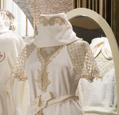 Ornella Kadın Balayı Bornoz Seti - 2