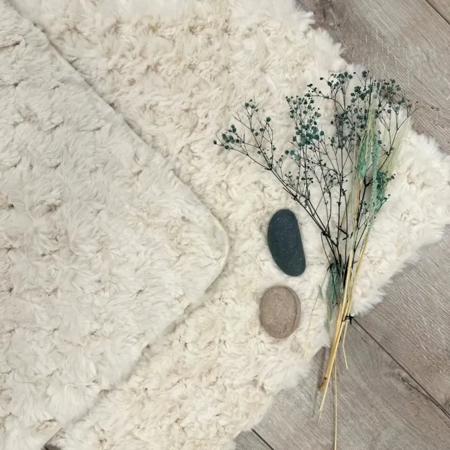 Pansy 2'li Paspas Takımı / Krem - Zebra Casa (1)