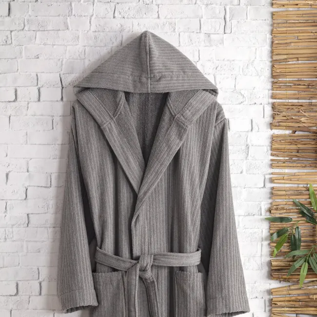 Pia Pamuklu Bornoz / Antrasit - 2