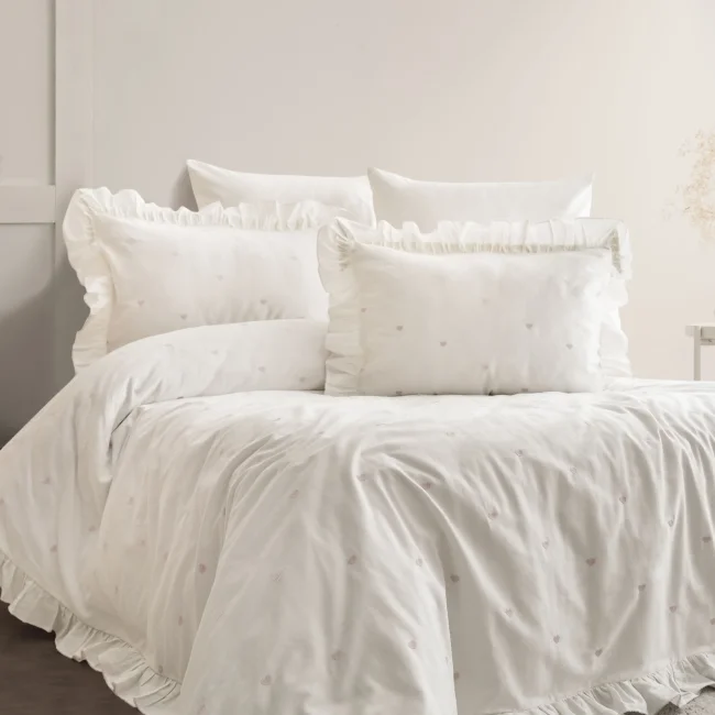 Polina 6 Parça Nakışlı Nevresim Takımı