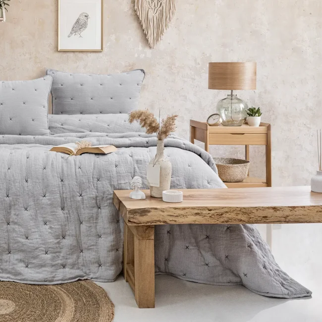 Rita Tek Kişilik Yatak Örtüsü Takımı / Gri - Zebra Casa (1)