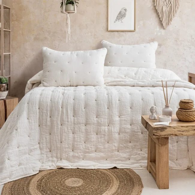 Rita Tek Kişilik Yatak Örtüsü Takımı / Krem