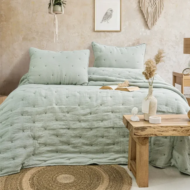 Rita Tek Kişilik Yatak Örtüsü Takımı / Mint