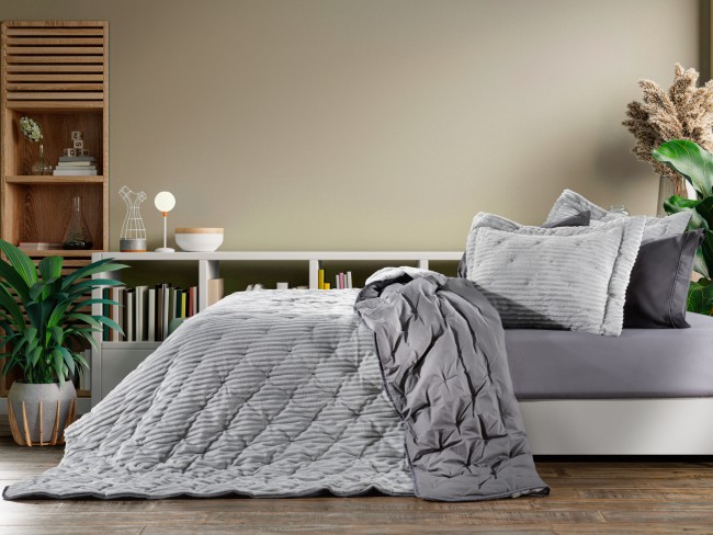 Zebra Casa - Roma Tek Kişilik 4 Parça Comforter Set