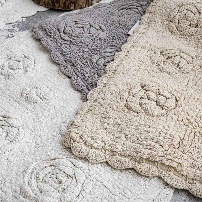 Rosette %100 Pamuk 2’li Banyo Paspas Takımı – Bej - 2