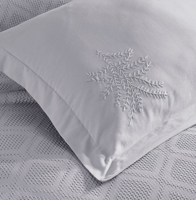 Sandal Tek Kişilik Pike Takımı / Gri - Zebra Casa (1)