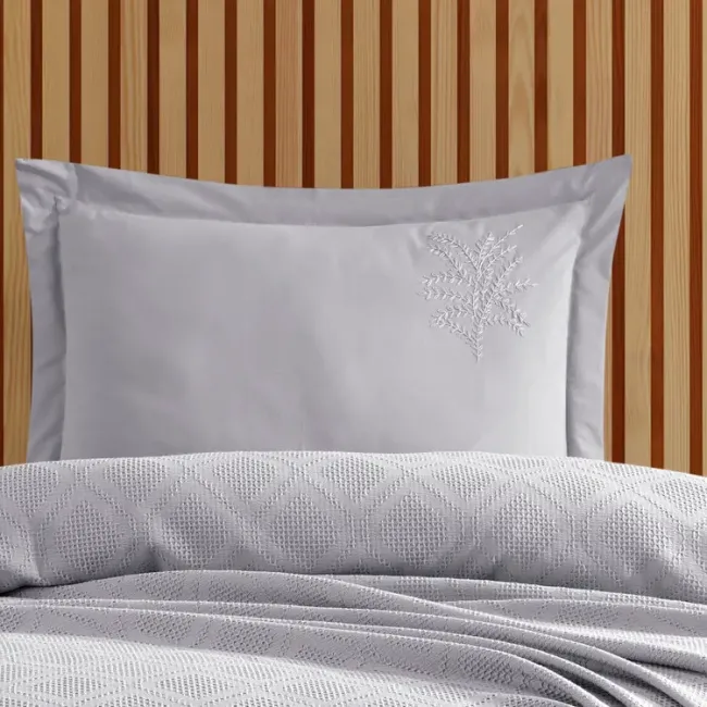 Sandal Tek Kişilik Pike Takımı / Gri - 4