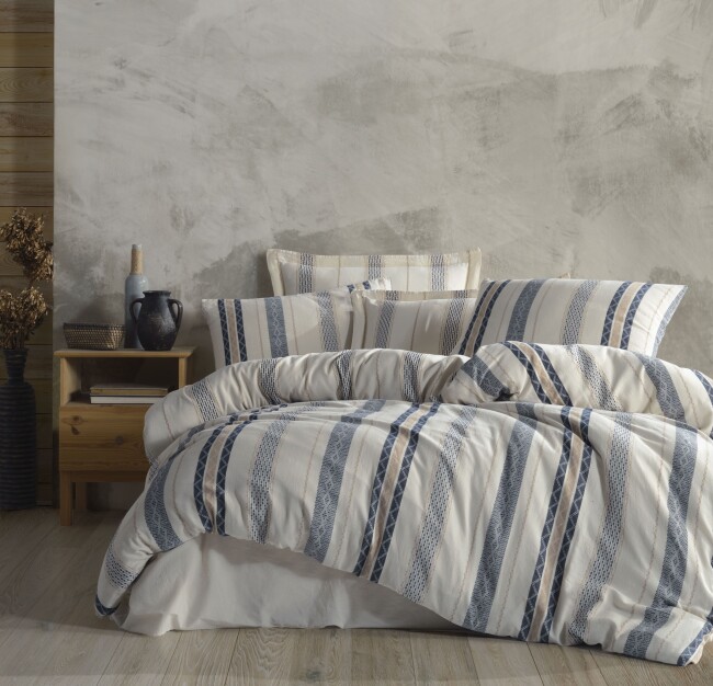 Santa %100 Pamuk Çift Kişilik Nevresim Takımı - Zebra Casa