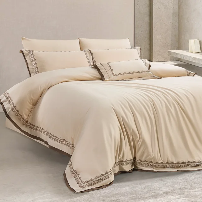 Soren 400Tc Luxury Nevresim Takımı / Krem - 2