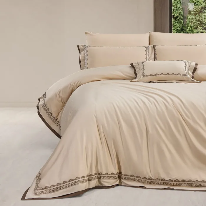 Soren 400Tc Luxury Nevresim Takımı / Krem - 1