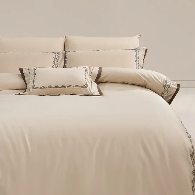 Soren 400Tc Luxury Nevresim Takımı / Krem - 3