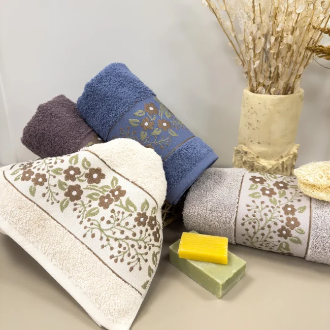 Spring 4'lü Havlu Seti 50x90cm - Zebra Casa (1)