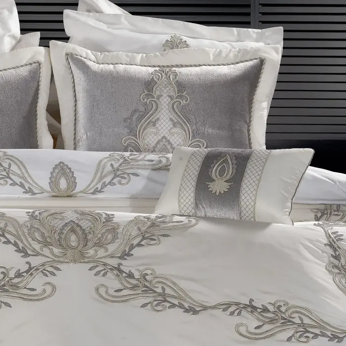 Tiara Bedspread Set / Grey - 3