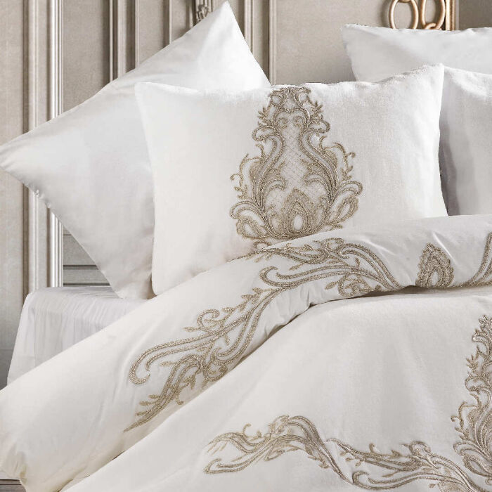 Tiara 7 Pcs. Blanket Set Cappuccino - 2
