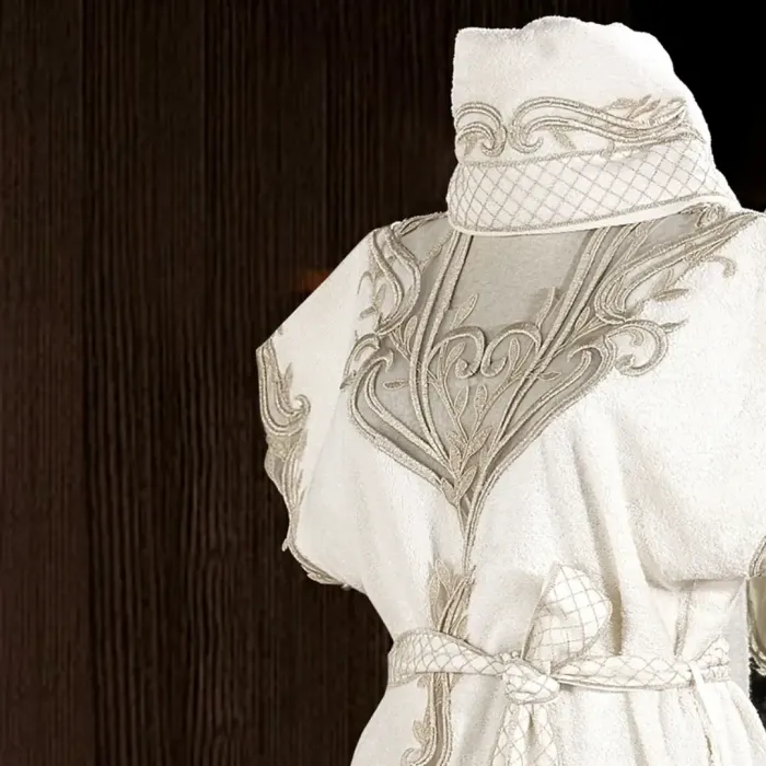 Tiara Kadın Balayı Bornoz Seti Capp - 3