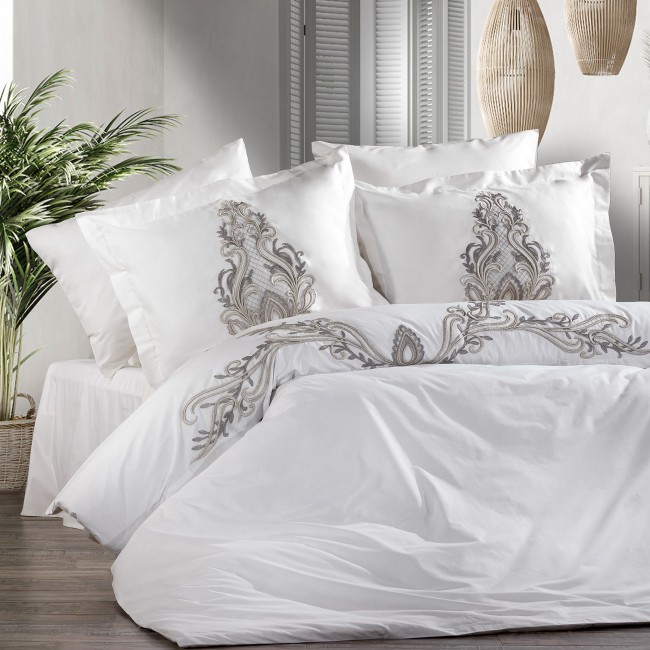 Zebra Casa - Tiara Nevresim Takımı Gri