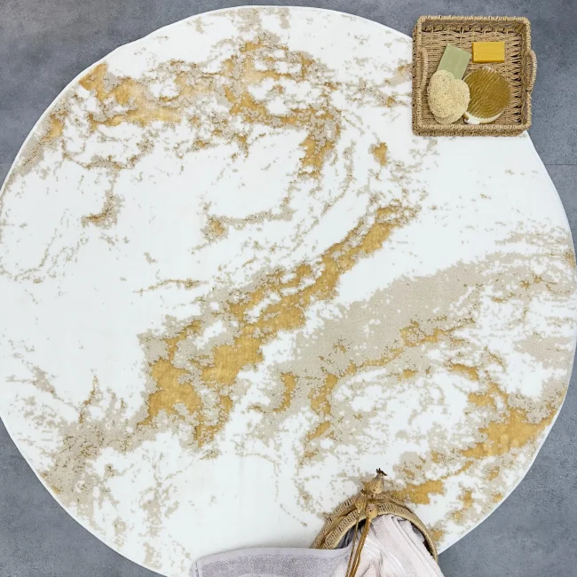 Veronica 120x120cm Paspas - Halı / Ekru Latte - 1