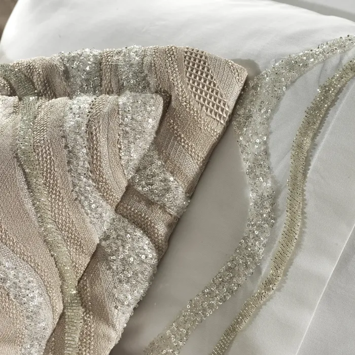 Vivian 11 Parça Yatak Seti / Bej - 4