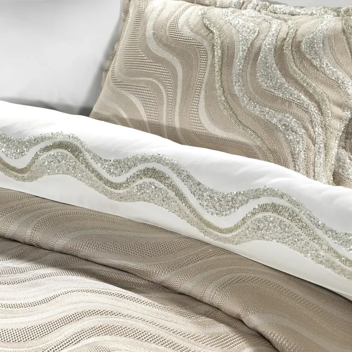 Vivian 11 Parça Yatak Seti / Bej - 2