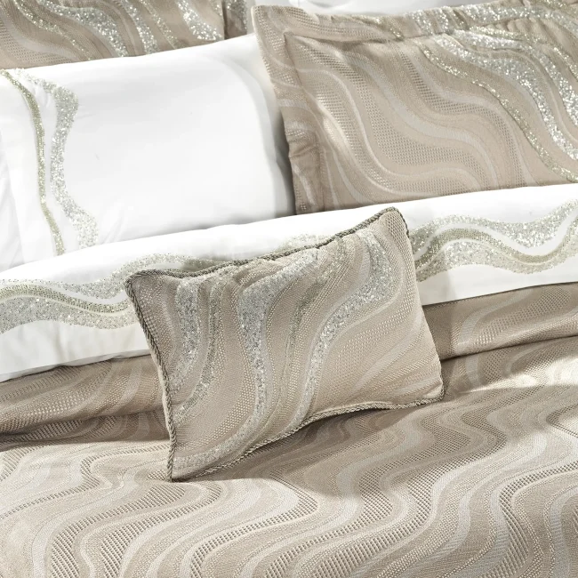 Vivian 11 Parça Yatak Seti / Bej - 5