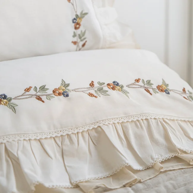 Wendy Çift Kişilik Nevresimli Yatak Örtüsü Seti / Bej - 4