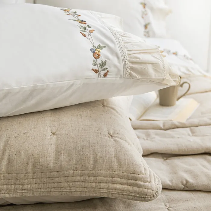 Wendy Çift Kişilik Nevresimli Yatak Örtüsü Seti / Bej - 5