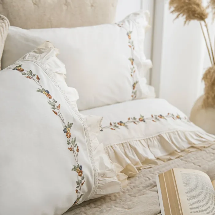 Wendy Çift Kişilik Nevresimli Yatak Örtüsü Seti / Bej - 6