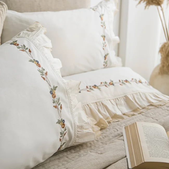 Wendy Çift Kişilik Nevresimli Yatak Örtüsü Seti / Bej - 5